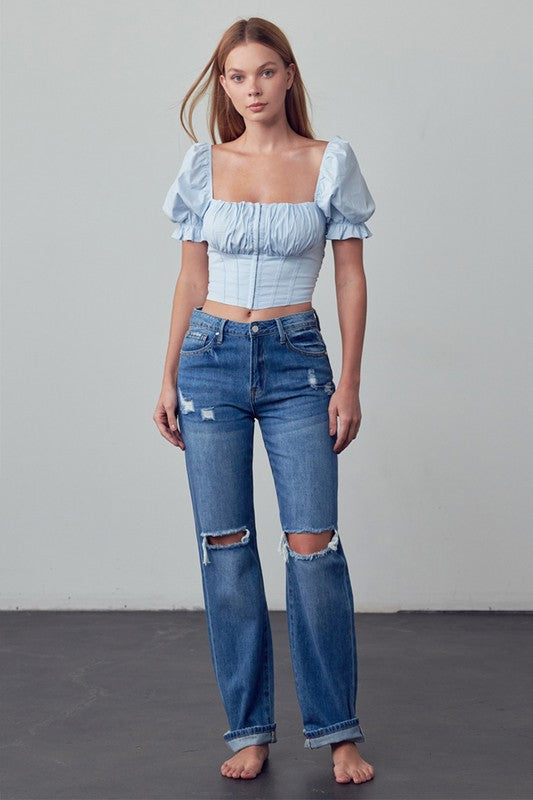 CHARLOTTE STRAIGHT LEG JEANS