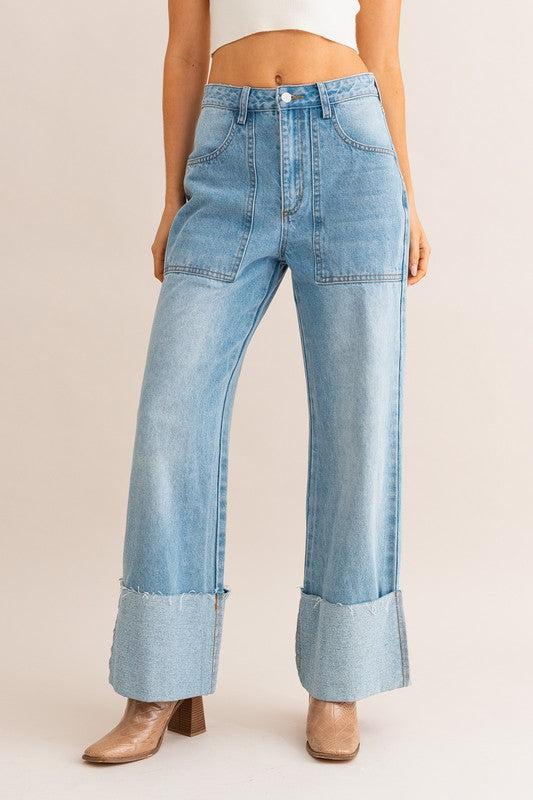 KANSAS CITY WIDE LEG JEANS