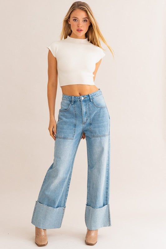 KANSAS CITY WIDE LEG JEANS