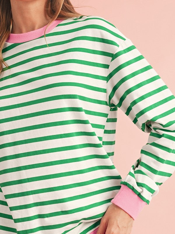 CANDY STRIPE PULLOVER