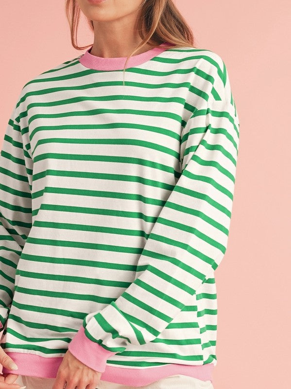 CANDY STRIPE PULLOVER