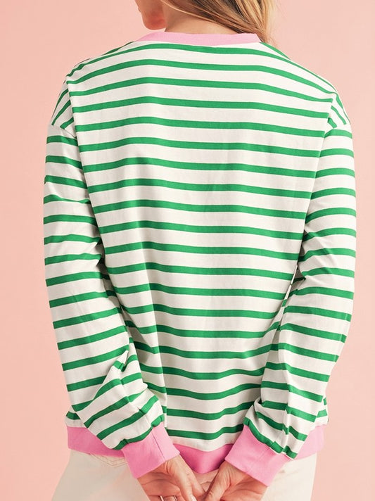 CANDY STRIPE PULLOVER