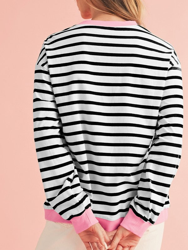 CANDY STRIPE PULLOVER